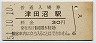 総武本線・津田沼駅(30円券・昭和51年)