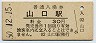 山口線・山口駅(30円券・昭和50年)