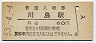 水戸線・川島駅(60円券・昭和53年)