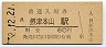 東海道本線・摂津本山駅(60円券・昭和52年)