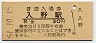 山陽本線・入野駅(30円券・昭和51年)