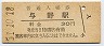 東北本線・与野駅(30円券・昭和51年)