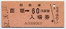 函館本線・苗穂駅(60円券・昭和52年)