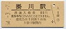 東海道本線・掛川駅(80円券・昭和54年)