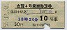 長野電鉄★志賀4号・乗車整理券(湯田中駅・昭和55年)