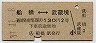 船橋⇔武蔵境(昭和39年・2等130円)