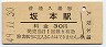 肥薩線・坂本駅(30円券・昭和49年)