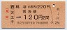 JR券[西]★桃谷から割引・[天王寺]→南海線120円