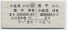 定山渓鉄道・B型往復★豊平→小金湯(2等240円)