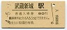 南武線・武蔵新城駅(80円券・昭和54年)
