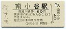 大糸線・南小谷駅(80円券・昭和54年)