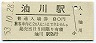 津軽線・油川駅(80円券・昭和53年)