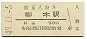 桜井線・柳本駅(30円券・昭和49年)