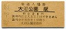 函館本線・大沼公園駅(20円券・昭和42年)