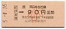 JR券[西]・金額式★紀伊宮原→90円(平成5年・小児)