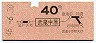東京印刷・地図式★武蔵中原→40円(昭和46年)