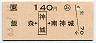 JR券[東]・簡委★飯森←[神城]→南神城(昭和63年)
