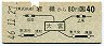 東武・地図式★岩槻から大宮→40円(昭和46年)