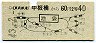 東武・地図式★中板橋から池袋→国鉄2等40円(昭和43年)