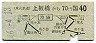 東武・地図式★上板橋から池袋→国鉄40円(昭和46年)