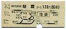 東武・地図式★朝霞から池袋→国鉄60円(昭和47年)