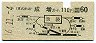 東武・地図式★成増から池袋→国鉄60円(昭和46年)