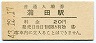 東海道本線・蒲田駅(20円券・昭和43年)
