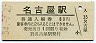 東海道本線・名古屋駅(80円券・昭和54年)