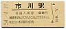 総武本線・市川駅(80円券・昭和54年)