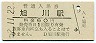 函館本線・旭川駅(60円券・昭和52年)