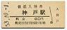 東海道本線・神戸駅(80円券・昭和53年)