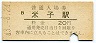 山陰本線・米子駅(20円券・昭和43年)2281