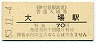 伊豆箱根鉄道・大場駅(70円券・昭和53年)