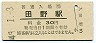 日豊本線・田野駅(30円券・昭和49年)