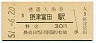 東海道本線・摂津富田駅(30円券・昭和51年)
