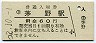 中央本線・茅野駅(60円券・昭和52年)