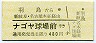 名鉄・Uターン乗車券★羽島→ナゴヤ球場前(480円)