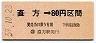 国鉄バス・金額式★直方→80円(昭和59年)