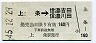 長野電鉄★上条→信濃吉田・信濃川田(昭和45年・160円)