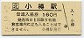 函館本線・小樽駅(160円券・平成16年)