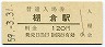 奈良線・棚倉駅(120円券・昭和59年)