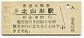 奥羽本線・北山形駅(30円券・昭和48年)