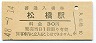 鹿児島本線・松橋駅(30円券・昭和48年)