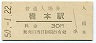 和歌山線・橋本駅(30円券・昭和50年)