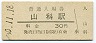 東海道本線・山科駅(30円券・昭和50年)