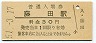 東北本線・藤田駅(30円券・昭和51年)