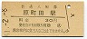 改称駅★横浜線・原町田駅(30円券・昭和51年)