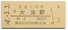 東海道本線・大津駅(60円券・昭和52年)
