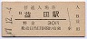山陰本線・益田駅(30円券・昭和47年)