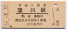 土讃線・窪川駅(30円券・昭和51年)